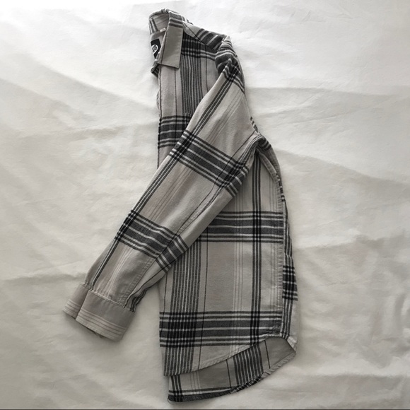 Cheap Monday Grey Plaid Flannel - Picture 2 of 4